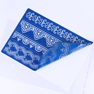 GP tùy chỉnh tự dính PVC lụa màn hình lưới Stencil chuyển tạm thời tính năng cho Diy cơ thể nghệ thuật in ấn - Product Image 2