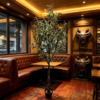 Vente en gros d'usine, décorations de fête, arbres artificiels, plantes d'olivier artificielles vertes, décorations pour la maison, l'hôtel, le bureau, le restaurant, le bar