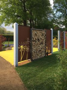 Modern Outdoor Metal Privacy Screen Corten Steel Room Divider for Garden Stylish Outdoor Metal Divider - Product Image 6