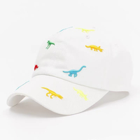 Gorra de Béisbol Casual Unisex para Niños, Diseño de Dinosaurio Pequeño, Moderna, de Sarga Común de 6 Paneles, con Estampado Digital, para Verano