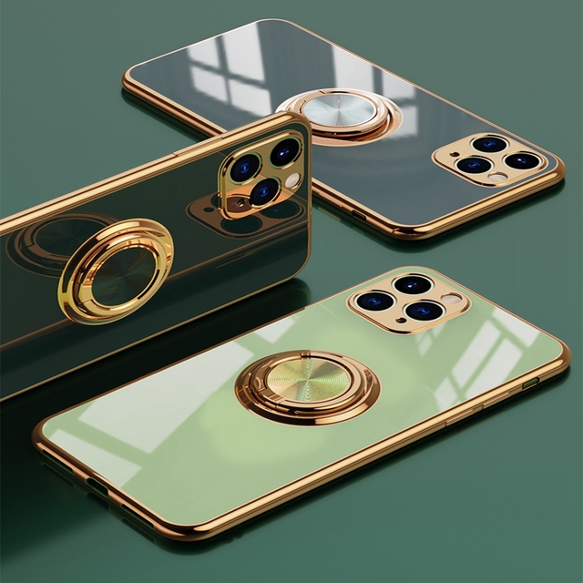 Mobile Accessories Phone Case Magnetic Suction Ring for iphone 16 Pro Max Plus Luxury Design Phone Cover Soft case
