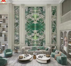 Cuarcita Verde Botánica Brasileña Moderna, Tipo Book Matches, Pulida, Alta Dureza, Dimensiones Personalizadas, Panel de Pared para Interiores de Villas - Product Image 4