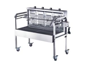 Trolley Charcoal Área de cocción grande Parrilla de barbacoa de acero inoxidable con <span class=keywords><strong>asador</strong></span> para barbacoa resistente portátil - Product Image 3