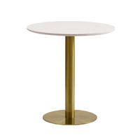 Table de salle à manger ronde en métal style ferme chic pour café - Mobilier de salle à manger