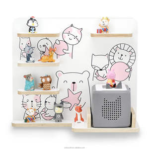 Usine en gros mignon en bois Toniebox étagère pour le stockage de jouets impression numérique magnétique fille garçon conception pour cuisine Art thème - Product Image 4
