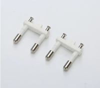 Insert électrique en laiton pour prise européenne VDE, 250V, 4,8 mm et 4,0 mm, noir