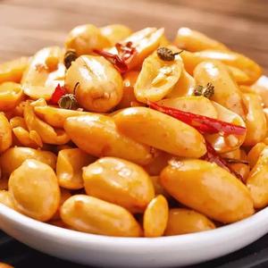 Knusprige gesalzene geröstete Erdnuss kerne Bulk Pack OEM-Service für Snack unternehmen Runde hautlose würzige knusprige Erdnuss kerne - Product Image 4