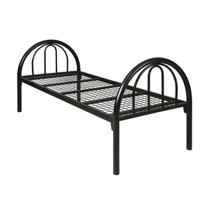 High Quality School Dormitory Apartment Steel <b>Metal</b> <b>Single</b> Full Size <b>Bed</b> <b>Frame</b> Spring Stable Bedroom Furniture for Hotel - Product Image 4