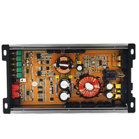 Monobloc d'amplificateur audio de voiture à canal unique 12V classe D avec égaliseurs de croisement en aluminium de puissance automatique RMS pour caisson de basses