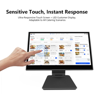 Système de point de vente Yanchip XF156 Windows, écran tactile capacitif 15,6 pouces, Intel I5 8 Go + 128 Go, caisse enregistreuse tout-en-un, machine de point de vente 1920*1080