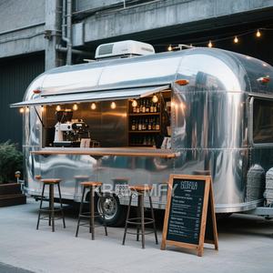 รถพ่วงขายอาหารแบบเคลื่อนที่ได้มาตรฐานออสเตรเลีย พร้อมเตาปิ้งย่างรมควันสไตล์วินเทจ สำหรับขายเคบับ บาร์บีคิว เบอร์เกอร์ ไอศกรีม และอื่นๆ - Product Image 3