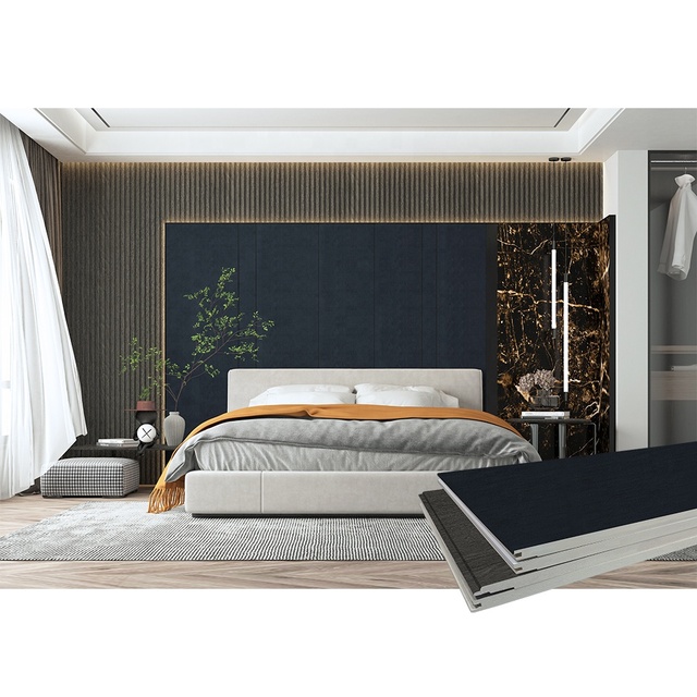 Interior Home House Renovation Bedroom Decorative Stone WPC Wall Panels