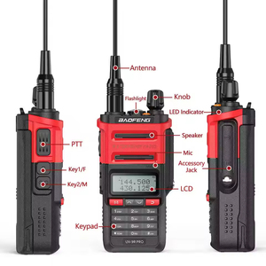 Talkie-walkie étanche IP54 avec une puissance élevée de 5 W, portée de 0 à 10 km, radio bidirectionnelle <span class=keywords><strong>VHF</strong></span>/UHF, batterie de 2000 à 2500 mAh, utilisation <span class=keywords><strong>marine</strong></span> et automobile - Product Image 3