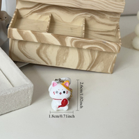 Porte-clés créatif Kawaii en forme d'animal, porte-bonheur chat porte-bonheur, mini sac à main 3D de luxe, bijoux de mode, pendentifs, breloques