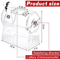 Boîte à billets en acrylique transparent et durable, taille personnalisée, pour jeux de loterie