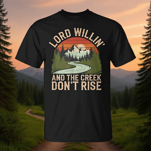 T-shirt Lord Willin And The Creek DonT Rise Country - Product Image 3
