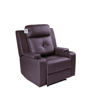 Poltrona Reclinabile Elettrica JKY Furniture <span class=keywords><strong>in</strong></span> <span class=keywords><strong>Ecopelle</strong></span> con Portabicchieri e Motori Okin - Product Image 3