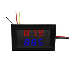 RD DC 0-100V/100A 5 wires No shunt Digital multi LED Dual Display DC Voltmeter Ammeter