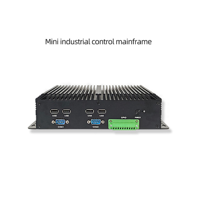 High-Performance Fanless Embedded Industrial Computer 16GB RAM/512GB Storage Optional Windows/Linux OS Automation Self-Service