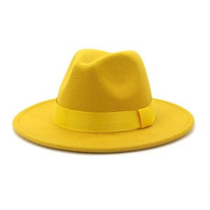 Sombreros Fedora de Fieltro de Lana de Color Sólido, Unisex, para Hombre y Mujer, al por Mayor - Product Image 5