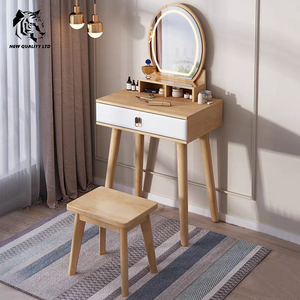 Fabricante chino, excelente precio, personalizable, gran stock, tocador ecológico de nuevo diseño, muebles de dormitorio, tocador de madera con espejo - Product Image 2