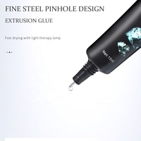 Colle à ongles UV transparente Vinimay, adhésif puissant pour nail art, colle pour bijoux en diamant, colle pour strass pour ongles