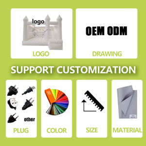 Commercial White Castle Bounce House Bouncy Castle with Slide Bouncy House <b>Inflatable</b> <b>Bouncer</b> Jumping Castle for Adults - Product Image 5