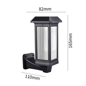 Lampes solaires de jardin, lampes LED pour allée extérieure, corps en plastique imperméable, capteur de lumière, garantie de 2 ans, batterie incluse, 50000 heures - Product Image 4