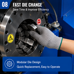 Vente flash - Machine à sertir les tuyaux hydrauliques CE Free Hydraulic Pipe Press Hose Crimping Machine DX68 Finn Power P32 Pump 3kW avec garantie d'un an - Product Image 3