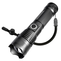 Lampe torche tactique IP65 à lumière puissante, rechargeable, longue durée de vie de la batterie, en alliage d'aluminium, multifonctionnelle, mini LED blanche pour le camping