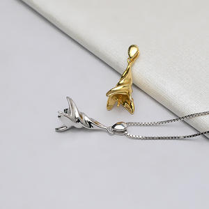 Wenchi S925 Silver Big Baotou Hat Pendant Female DIY Pearl <b>Jewelry</b> Accessories Personalized <b>Tray</b> for Semi-finished Product - Product Image 3