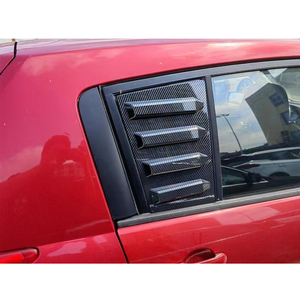 Persiana de obturador triangular para ventana trasera de coche de fibra de carbono para Nissan Tiida 2005 2006 2007 2008 2009 2010, Kits de accesorios para automóviles <span class=keywords><strong>2004</strong></span> - Product Image 2