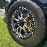 Nouvelles jantes Beadlock forgées polies personnalisées 5x114.3/6X139.7 10J 15 pouces pour Corvette C5 C6