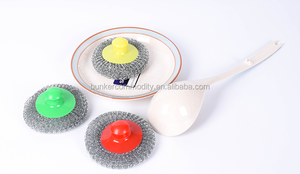 Grand tampon à récurer <span class=keywords><strong>de</strong></span> cuisine en acier galvanisé durable avec poignée - Product Image 2