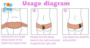 TopOne réglable élastique auto-adhésif grossesse Abdomen bande de soutien femmes ceinture de maternité - Product Image 4