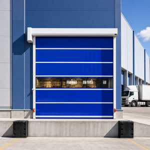 Puerta Rápida Industrial de PVC, Motorizada e Impermeable para Fábrica, Taller y Estación de Lavado - Product Image 1