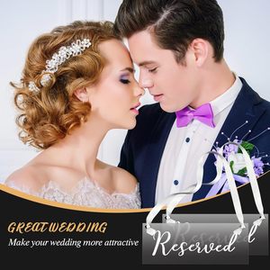 Carteles acrílicos personalizados para bodas, decoraciones colgantes de cinta, asientos reservados, etiquetas para eventos <span class=keywords><strong>importantes</strong></span>, bancos de Iglesia, restaurante - Product Image 4