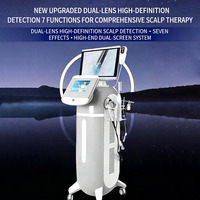 Máquina 7 en 1 para el Cuidado del Cuero Cabelludo, Detector de Folículos Pilosos, Dispositivo de Análisis del Cuero Cabelludo HD 200X, Equipo de Tratamiento Capilar con Inyección de Oxígeno