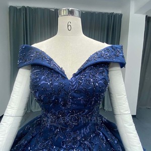 Robe de soirée moderne Lsany259 pour femmes, robe de bal de luxe, robe de Quinceañera perlée et lacée, Jancember - Product Image 3