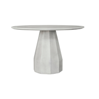 Table à manger en ciment vietnamien de qualité supérieure, mobilier moderne en béton pour intérieur/extérieur, OEM/ODM acceptés, design personnalisé