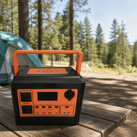Station d'alimentation portable LiFePO4, générateur solaire extérieur avec chargeur sans fil 15W, onduleur MPPT pour le camping, les camping-cars et les situations d'urgence