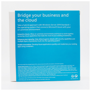 Paquete de DVD de <span class=keywords><strong>Windows</strong></span> <span class=keywords><strong>Server</strong></span> <span class=keywords><strong>2019</strong></span> <span class=keywords><strong>Standard</strong></span>, Clave de Producto de <span class=keywords><strong>Windows</strong></span> <span class=keywords><strong>Server</strong></span> <span class=keywords><strong>2019</strong></span> Std - Product Image 2