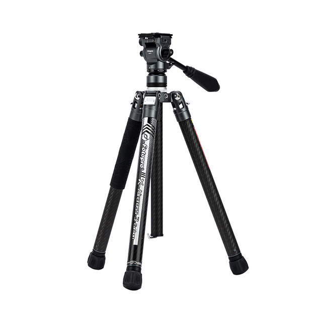 Fotopro Air 3 Lite Carbon-Fiber Video Tripod for Mirrorless and DSLR Cameras Portable Filming with 10kg Load Capacity