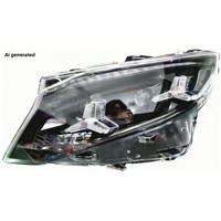 Para Mercedes-Benz Vito, Faros Delanteros de Alta Calidad de 12V y 60W, Actualización Estilo V260, Luces LED Tri-Star Dinámicas con Efecto Lluvia de Meteoros, Luces de Circulación Diurna