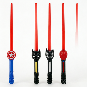 Espadas LED Brillantes de Dibujos Animados, Espada de Superhéroe al por Mayor, Juguete Infantil para Fiestas, Juguetes Luminosos de Cosplay, Espada de Luz Nocturna LED Colorida - Product Image 2