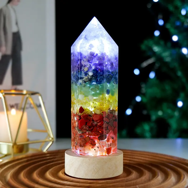 Atural Quartz Crystal Obelisk Healing Wicca Pure Handgemaakte Rozenkwarts Lamp Huisdecoratie Vakantie Cadeau