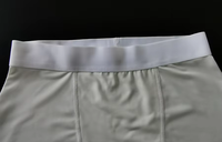 남성용 로고 프린팅 폴리에스테르 통기성 사각 드로즈 화이트