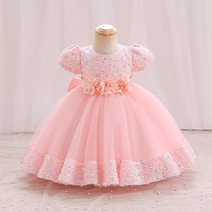 Vestido de Lentejuelas para Niña IStapromo, Regalo para Año Nuevo, Navidad, Fiesta de Princesa, Vestido con Lazo de Flores para Bebé, Fiesta de Cumpleaños Infantil - Product Image 2