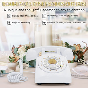 Meilleur <span class=keywords><strong>prix</strong></span> pour <span class=keywords><strong>carte</strong></span> SIM pour mariages, <span class=keywords><strong>cabine</strong></span> <span class=keywords><strong>téléphonique</strong></span> vintage, fonction d'enregistrement vocal personnalisable, décorations de mariage - Product Image 2