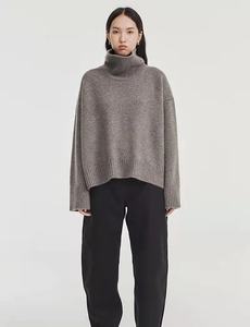 <span class=keywords><strong>Pull</strong></span> en <span class=keywords><strong>cachemire</strong></span> pur de montagne 100% pour femmes coréennes, col roulé, style décontracté, ample, <span class=keywords><strong>grande</strong></span> <span class=keywords><strong>taille</strong></span>, fortement recommandé - Product Image 4